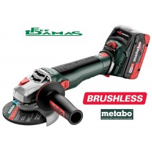 SMERIGLIATRICE ANGOLARE METABO A BATTERIA 18 V MOD. WVB 18 LT BL 11 - 125 QUICK BRUSHLESS (2 x 5.5 Ah Li-HD)